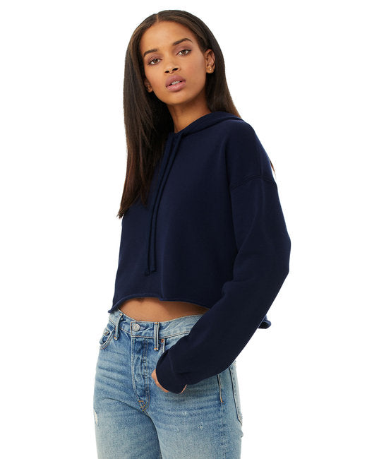 Ladies' Cropped Fleece Hoodie