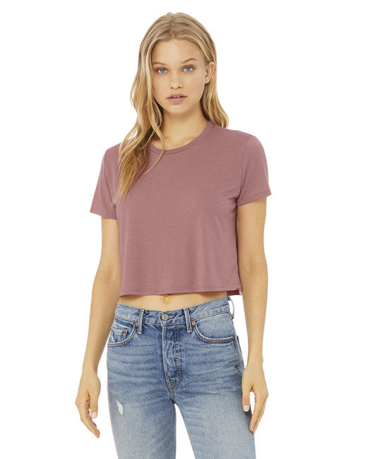 Ladies' Flowy Cropped T-Shirt