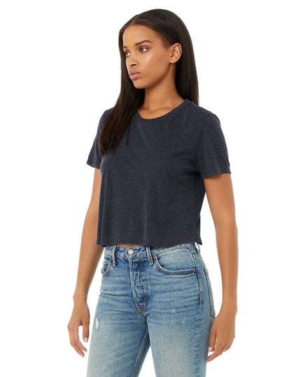 Ladies' Flowy Cropped T-Shirt