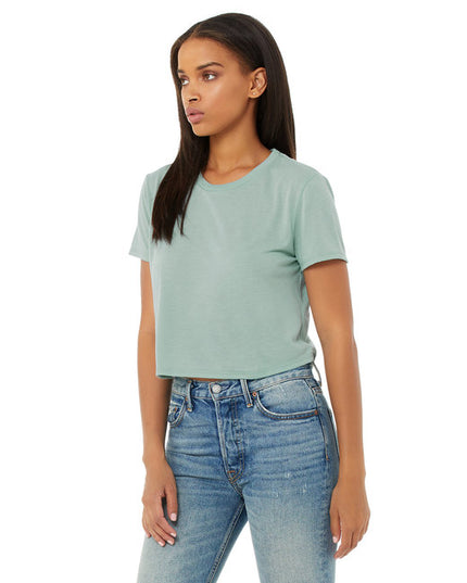 Ladies' Flowy Cropped T-Shirt