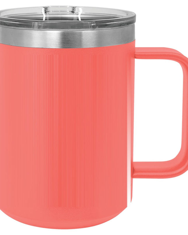 Polar Camel 15 oz. Coffee Mug - Coral