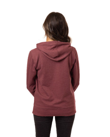econscious Ladies' Heathered Full-Zip Hooded Sweatshirt