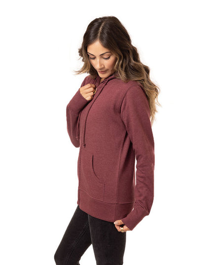 econscious Ladies' Heathered Full-Zip Hooded Sweatshirt