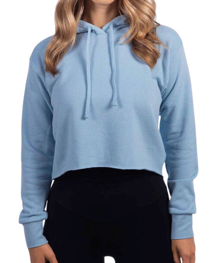 Ladies' Cropped Pullover Hooded Sweatshirt