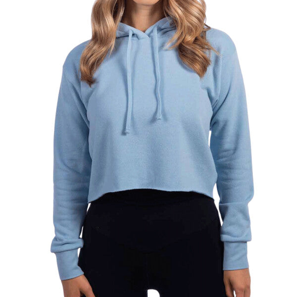 Ladies' Cropped Pullover Hooded Sweatshirt