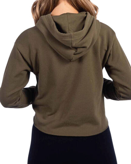 Ladies' Cropped Pullover Hooded Sweatshirt