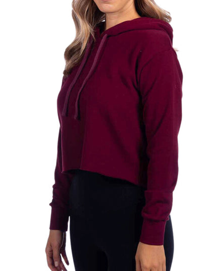Ladies' Cropped Pullover Hooded Sweatshirt