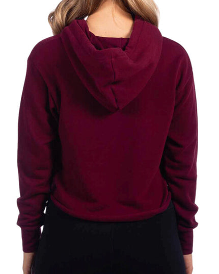 Ladies' Cropped Pullover Hooded Sweatshirt
