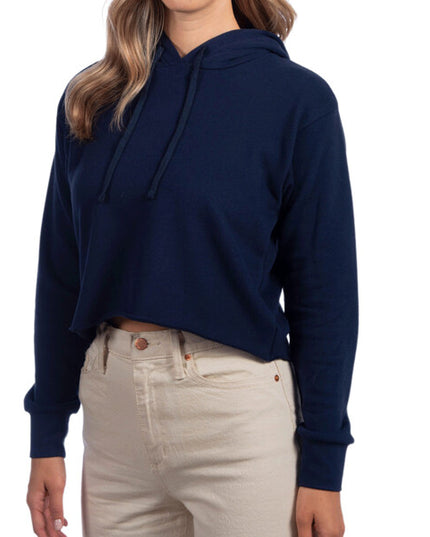 Ladies' Cropped Pullover Hooded Sweatshirt