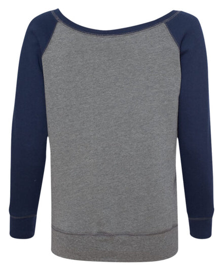 Ladies' Sponge Fleece Wide Neck Sweatshirt