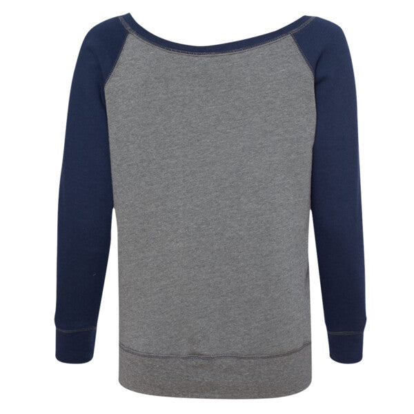 Ladies' Sponge Fleece Wide Neck Sweatshirt