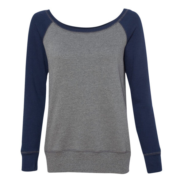 Ladies' Sponge Fleece Wide Neck Sweatshirt
