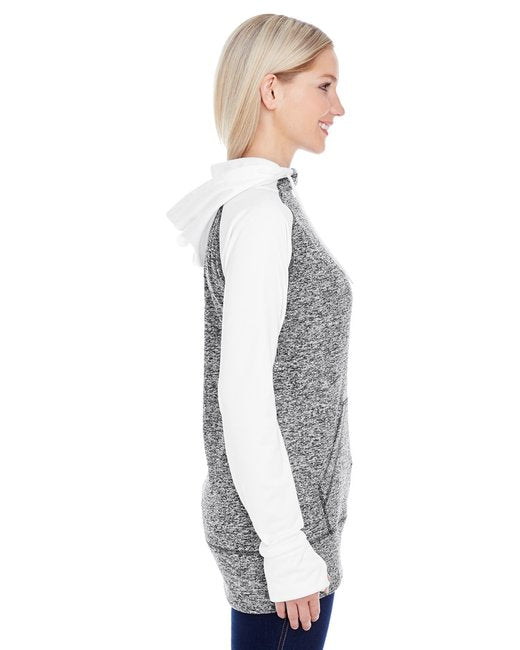 Ladies' Colorblock Cosmic Hooded Sweatshirt