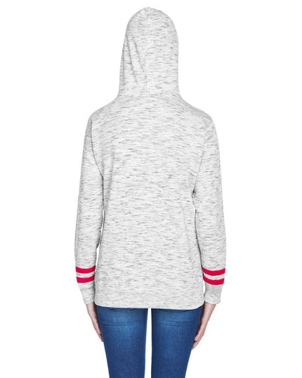 Ladies' Melange Scuba Neck Sweatshirt