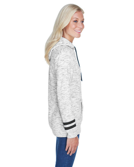 Ladies' Melange Scuba Neck Sweatshirt