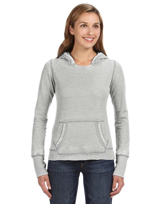 J America Ladies' Zen Pullover Fleece Hooded Sweatshirt