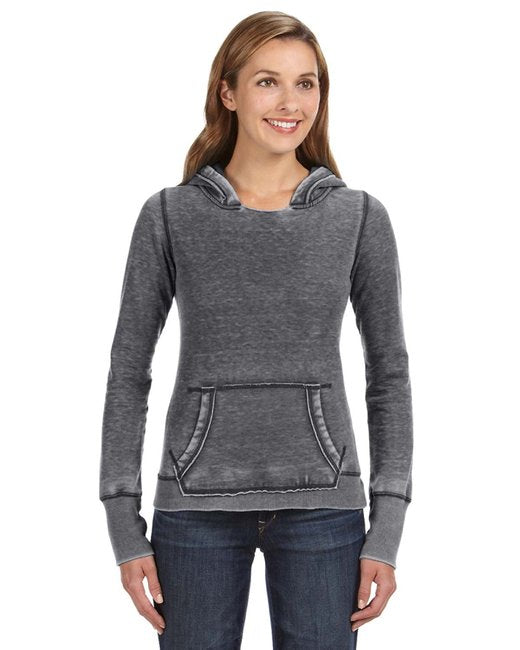J America Ladies' Zen Pullover Fleece Hooded Sweatshirt