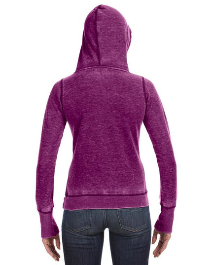 J America Ladies' Zen Pullover Fleece Hooded Sweatshirt