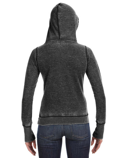 J America Ladies' Zen Pullover Fleece Hooded Sweatshirt