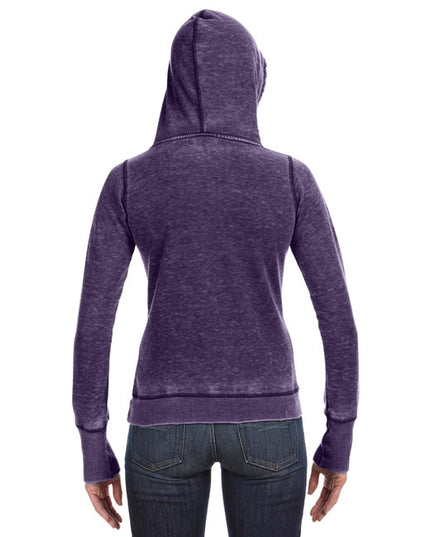 J America Ladies' Zen Pullover Fleece Hooded Sweatshirt