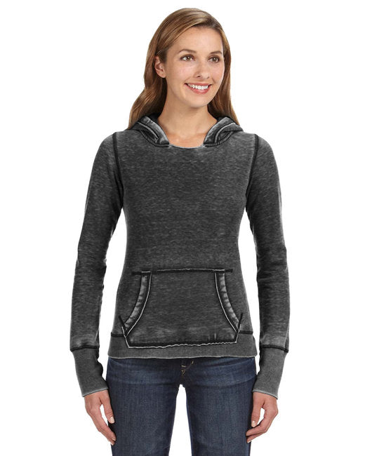J America Ladies' Zen Pullover Fleece Hooded Sweatshirt