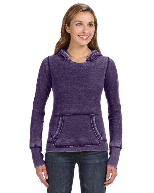 J America Ladies' Zen Pullover Fleece Hooded Sweatshirt