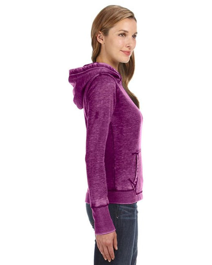J America Ladies' Zen Pullover Fleece Hooded Sweatshirt