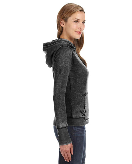 J America Ladies' Zen Pullover Fleece Hooded Sweatshirt