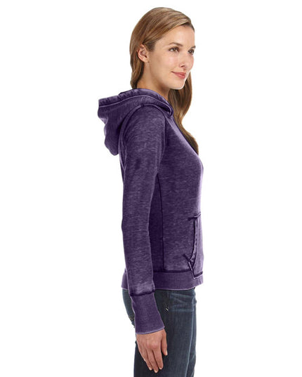 J America Ladies' Zen Pullover Fleece Hooded Sweatshirt