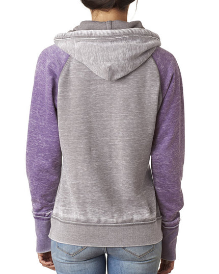 Ladies' Zen Contrast Pullover Hooded Sweatshirt