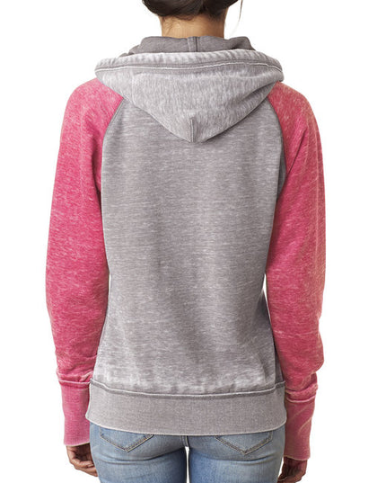 Ladies' Zen Contrast Pullover Hooded Sweatshirt