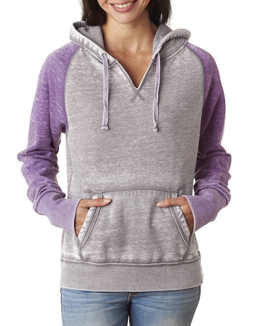 Ladies' Zen Contrast Pullover Hooded Sweatshirt
