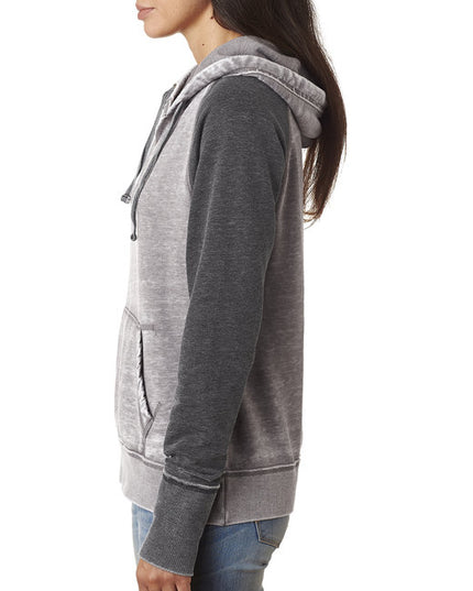 Ladies' Zen Contrast Pullover Hooded Sweatshirt