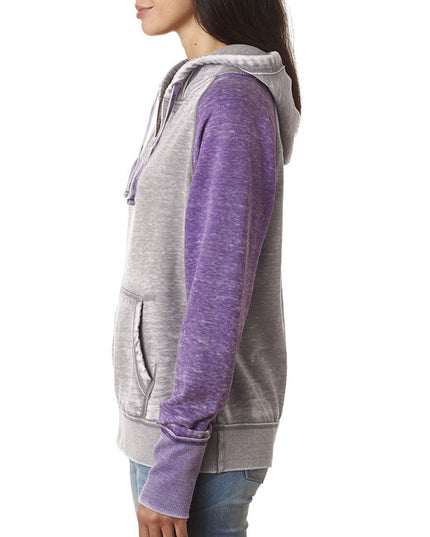 Ladies' Zen Contrast Pullover Hooded Sweatshirt