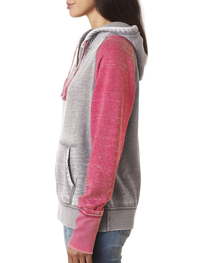Ladies' Zen Contrast Pullover Hooded Sweatshirt