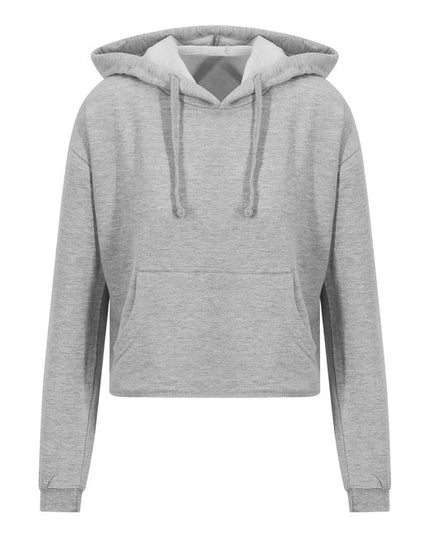 Ladies' Girlie Cropped Hooded Fleece with Pocket