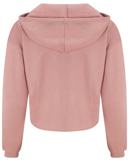 Ladies' Girlie Cropped Hooded Fleece with Pocket