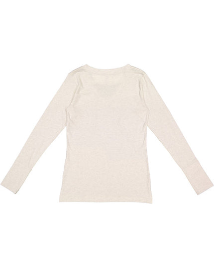 LAT Ladies' Long Sleeve Fine Jersey Lace-Up T-Shirt