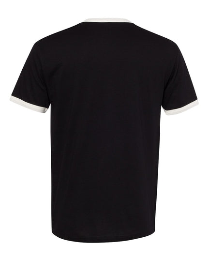 Next Level Ringer Tee - Black/Natural Back