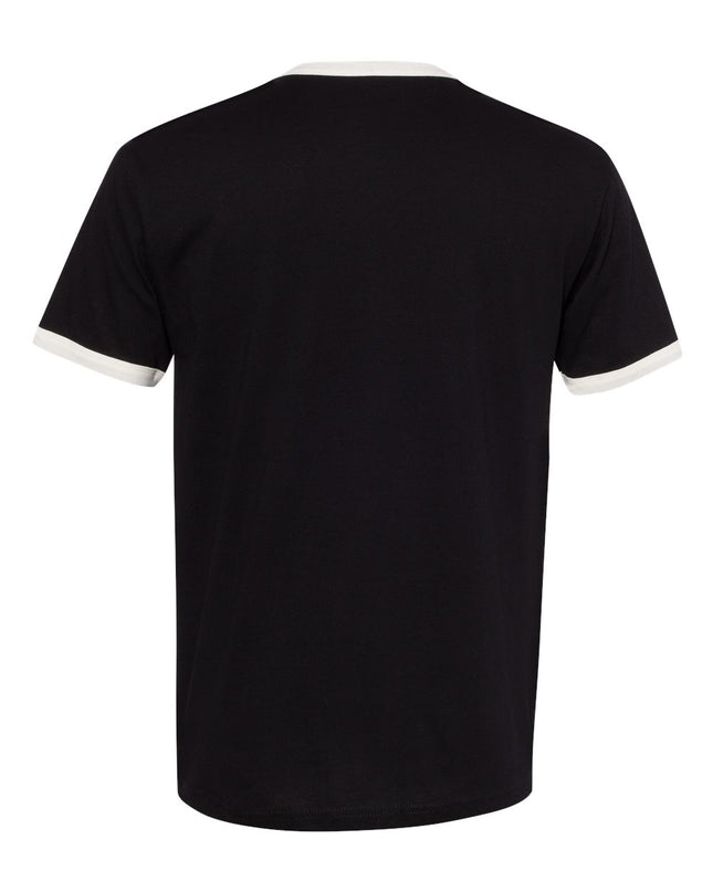 Next Level Ringer Tee - Black/Natural Back