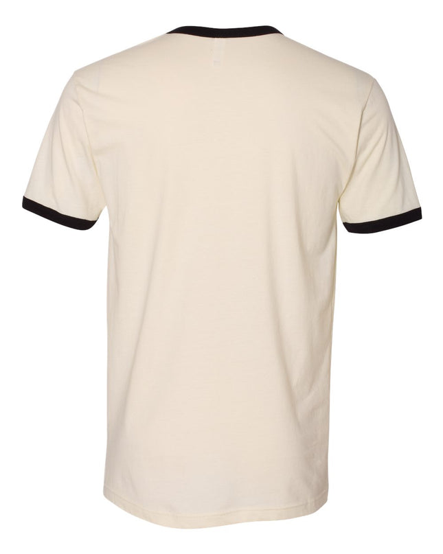Next Level Ringer Tee - Natural/Black Back