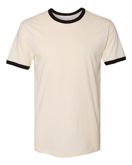 Next Level Ringer Tee - Natural/Black Front