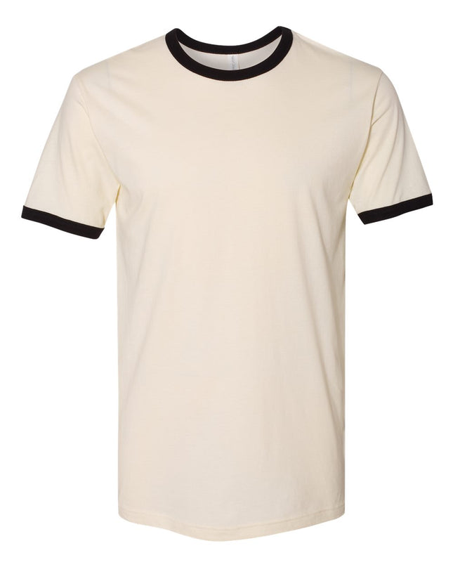 Next Level Ringer Tee - Natural/Black Front