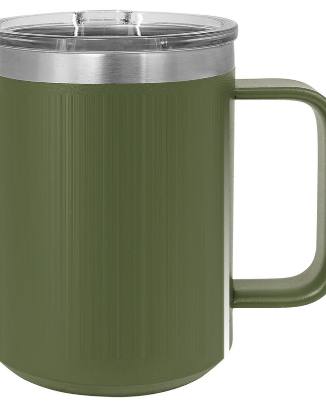 Polar Camel 15 oz. Coffee Mug - Olive Green