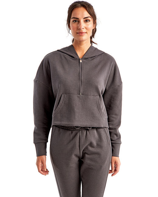 TriDri Ladies' Alice Half-Zip Hooded Sweatshirt