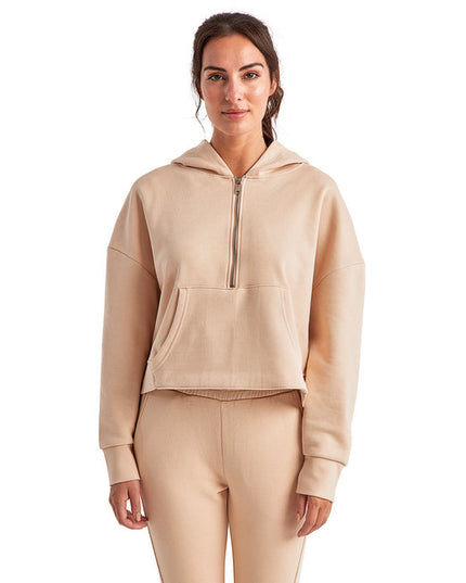 TriDri Ladies' Alice Half-Zip Hooded Sweatshirt