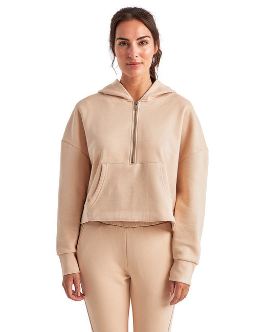 TriDri Ladies' Alice Half-Zip Hooded Sweatshirt