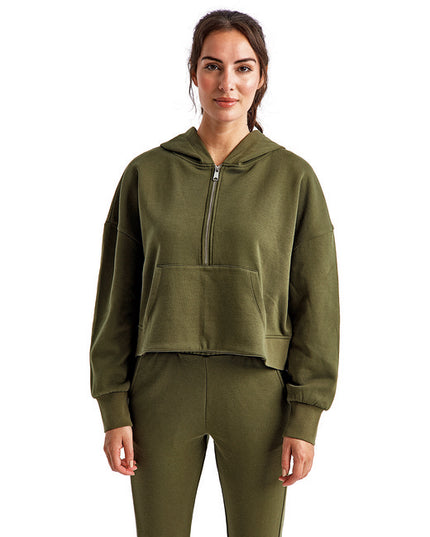 TriDri Ladies' Alice Half-Zip Hooded Sweatshirt