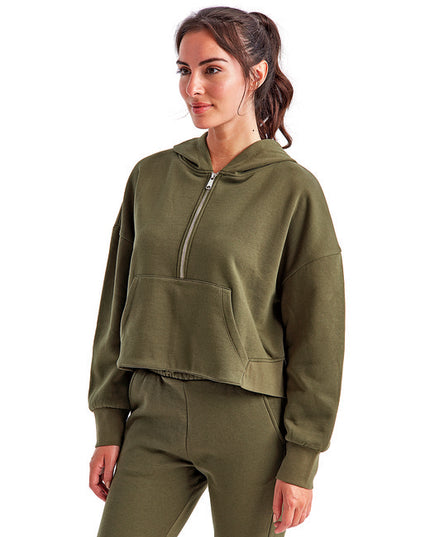 TriDri Ladies' Alice Half-Zip Hooded Sweatshirt