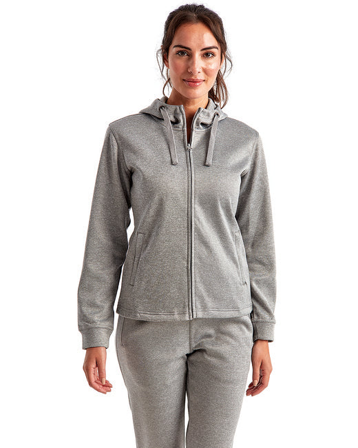 TriDri Ladies' Spun Dyed Full-Zip Hooded Sweatshirt